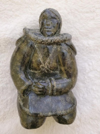 Mary Utye, Kneeling Woman Soapstone Carving