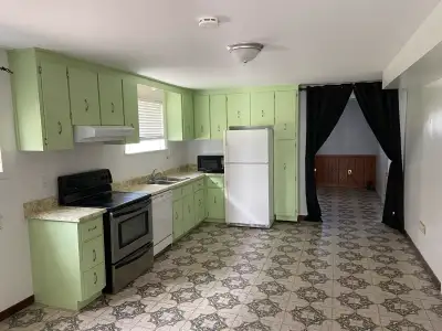 Available immediately. 1 bed, 1 bath with fireplace in living room. 2 outdoor driveway parking space...