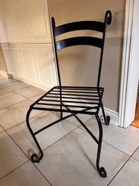 Wrought  iron chairs and console table from Pier One