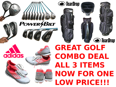 Get started before it’s over with this AWESOME LADIES GOLF COMBO PACKAGE near end of season special...
