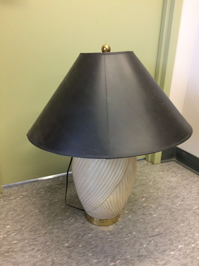Lamp - ceramic body with brass - table top  in Indoor Lighting & Fans in Kingston