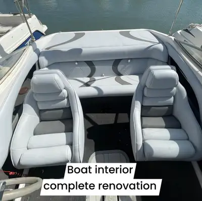 Boat seating renovated, View more