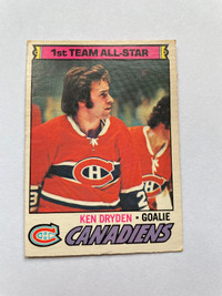 Carte de Hockey 1977-78 #100 KEN DRYDEN Canadien de Montreal NHL