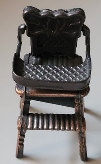 Vintage Diecast Copper High Chair Pencil Sharpener