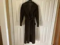 Dark Brown Suede Coat