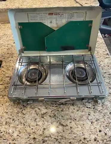 Vintage 1980 Coleman propane camp stove , View more