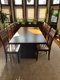 Teak Dining Room Table and Chairs