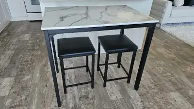 Table and stools, View more