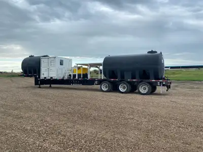 2020 Lode King Enduraplas transport tanks 8x8 sea can with walk-in man door Chem handler 4 with 13hp...