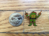 Teenage Mutant Ninja Turtles - Early 90s Coin and Pin