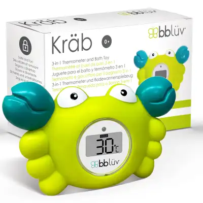 bblüv Kräb 3-in-1 Baby Bath Thermometer - Floating Bath Toy, View more