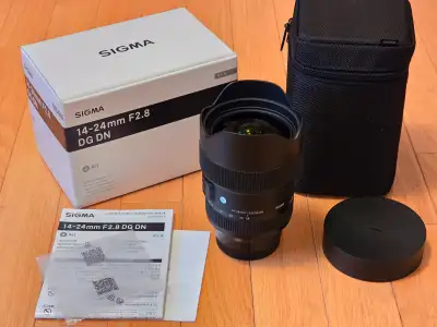 Latest Sigma Fast Ultrawide Zoom lens for Sony FE cameras like FX3 ZV-E1 A1ii A1 A9iii A7Rv A7v A7iv...