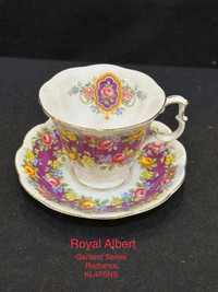 Vintage 1970s Royal Albert Garland Series Radiance tea cup & sau