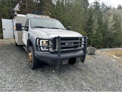 2008 FORD F550 6.4L DIESEL 417176km/ 13923 HRS BRUTUS SERVICE BODY VMAC 70 CFM Compressor @ 1221 HRS...
