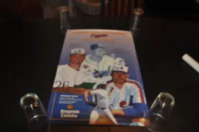 Montreal expos baseball club colour poster mlb hall of fame 1995, View more