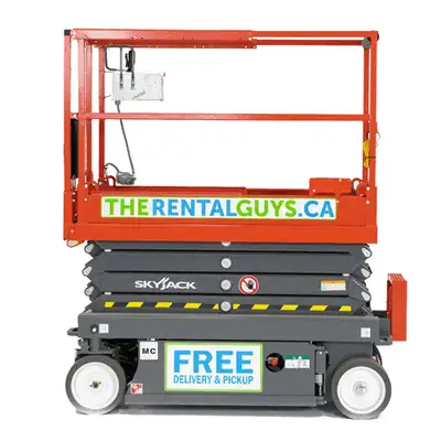 SJ3219 Indoor Scissor Lift Rentals - Free Delivery and Pickup, View more