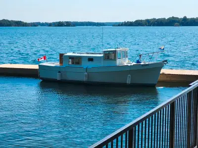Economical inland cruising trawler. See video for details & contact Info.