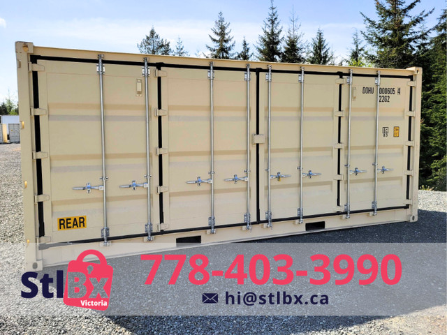 New 20ft Shipping Container with Side Doors - SALE in Victoria! in Bookcases & Shelving Units in Nanaimo - Image 2