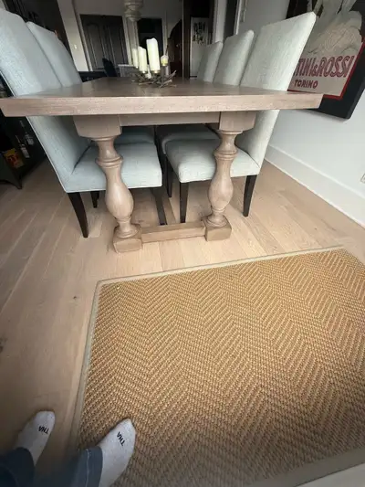  stunning restoration Hardware, solid, wood dining table, View more