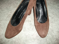 2 souliers femmes cuir et suède Gr:6.5