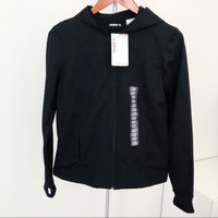BRAND NEW - Danskin - Black Hooded Jacket w/Thumb Holes (Size M)