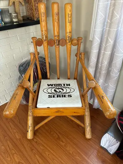 baseball bat chair , View more