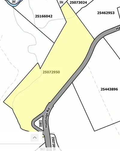 50 wooded acres in Hastings, Cumberland County, Nova Scotia. Approximately 400 meters road frontage...