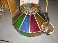 Tiffany Stained Glass Hanging Lamp. More Lamps