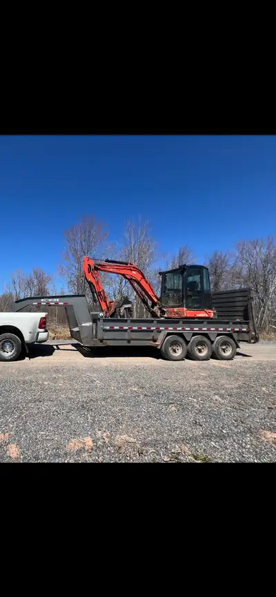 2022 BWISE 18 ft dump trailer. 21000 GWR. New MVI and bearings have just been re-packed. Under coate...