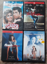 Film de danse et romance, Grease (Brillantine), Footloose, Flash