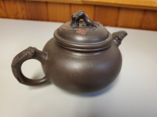 Japanese Volcanic Ash Clay Teapot Antique Triple Stamped  in Other in St. Catharines - Image 4
