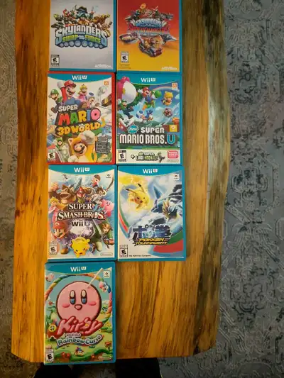 Wii U Games: super smash bros, pokken tournament, kirby...., View more