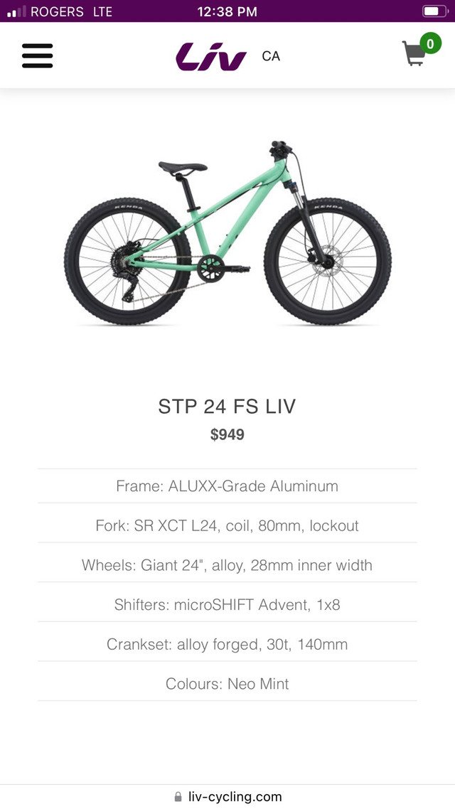 24” bike Giant/ LIV in Kids in Winnipeg - Image 2