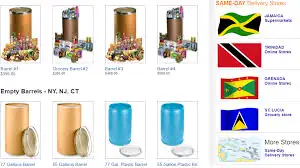 Empty Barrels and Crates for sale, also we ship container all over the Caribbean, Express Cargo ship...