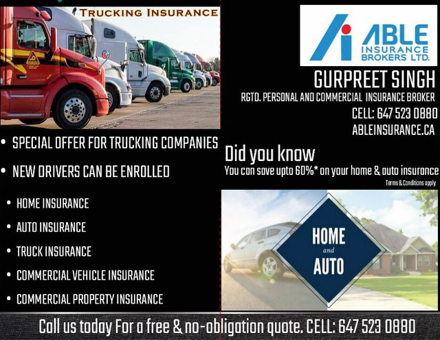 Commercial truck insurance in Other Business & Industrial in Barrie