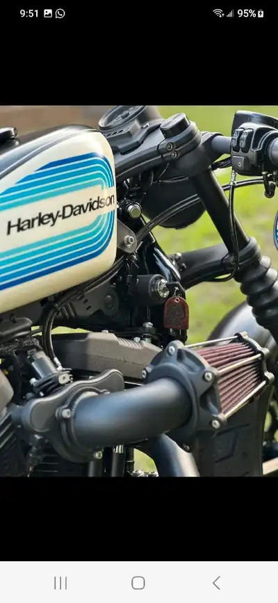One of a kind. 2018 Harley Sportster modified into a Cafe Racer. Full custom. Ohlin rear suspension,...