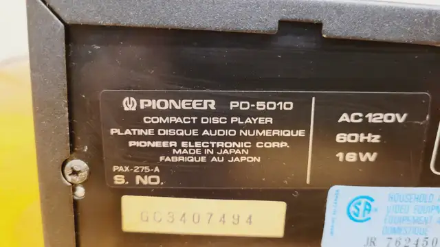 vintage pioneer single cd player PD-5010 in Stereo Systems & Home Theatre in Mississauga / Peel Region - Image 11