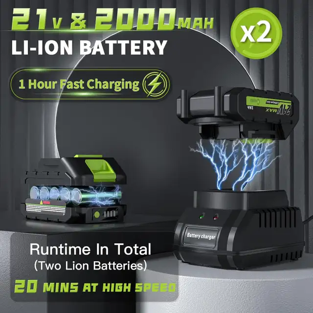 GREENER 21V Leaf Blower Cordless in Lawnmowers & Leaf Blowers in City of Montréal - Image 4