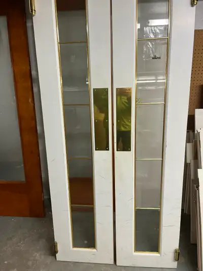 Double doors with bevel glass, View more