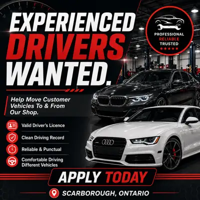 G DRIVER WANTED, View more
