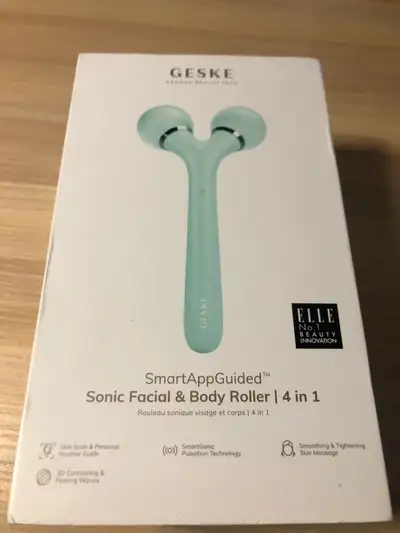 NEW Geske German Beauty Tech Sonic Facial & Body Roller (4 in 1), View more