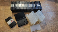 BOITES PLASTIQUE POUR CASSETTES VHS