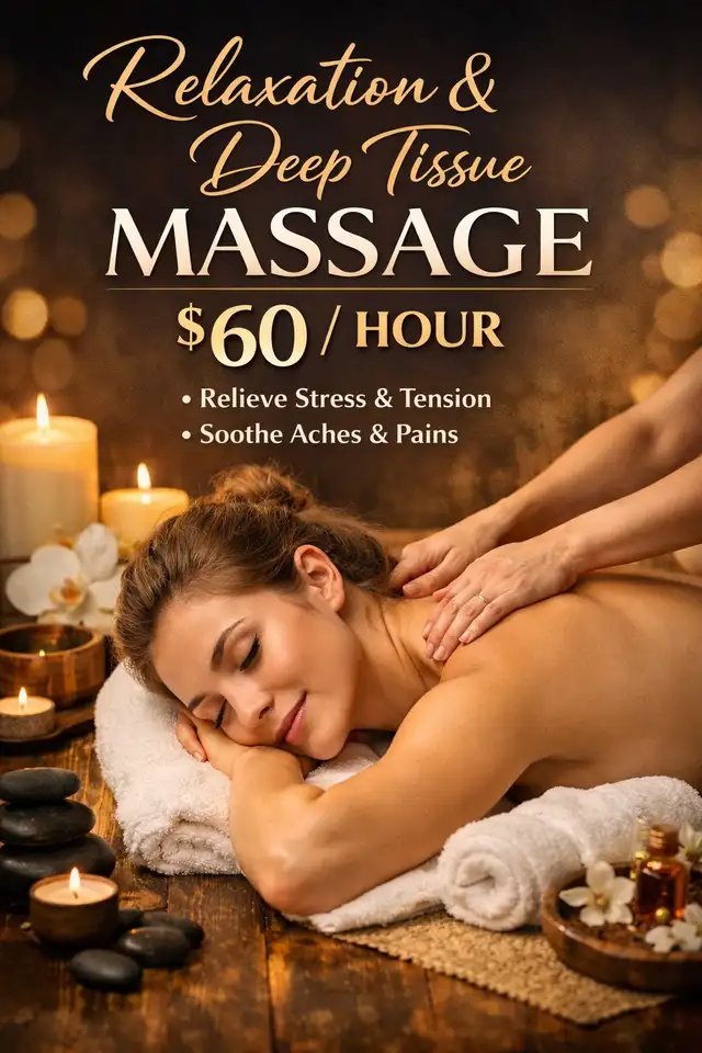 Massage we open today 
