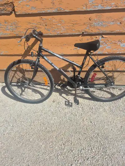 24 ' Mountain Bike Newer tires, Rides fine. Only 1 brake cable working Decluttering , Cleaning out m...