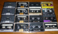 Lot of 16 Used Sold as Blank Cassette Tapes 14 Type II 2 Type I