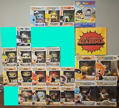 Anime Funko Pops (MHA, Naruto, DBZ, Demon Slayer, Pokemon), View more