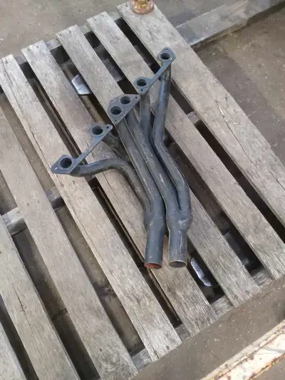 small block chev square port long buick 350 long (brand new) jeep 4.0L dual exhaust header (brand ne...