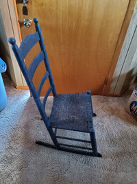 Antique ladderback rocking chair