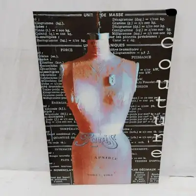 PARKER PICKERS - The fashion mannequin with the Parisian theme poster framed is 36" tall x 24" wide...