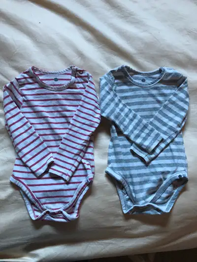Like new Rise little Earthlings brand onesies. Will meet in city Price for both. Size 18-24 mo